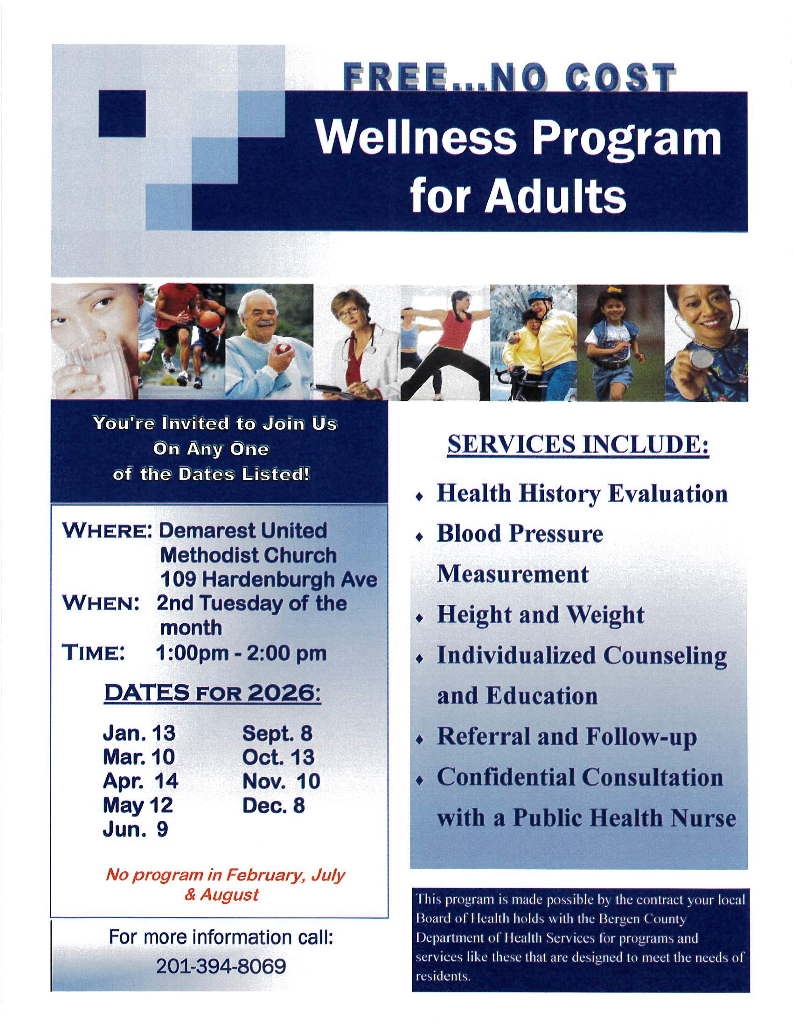 Demarest 2026 Wellness Program Dates