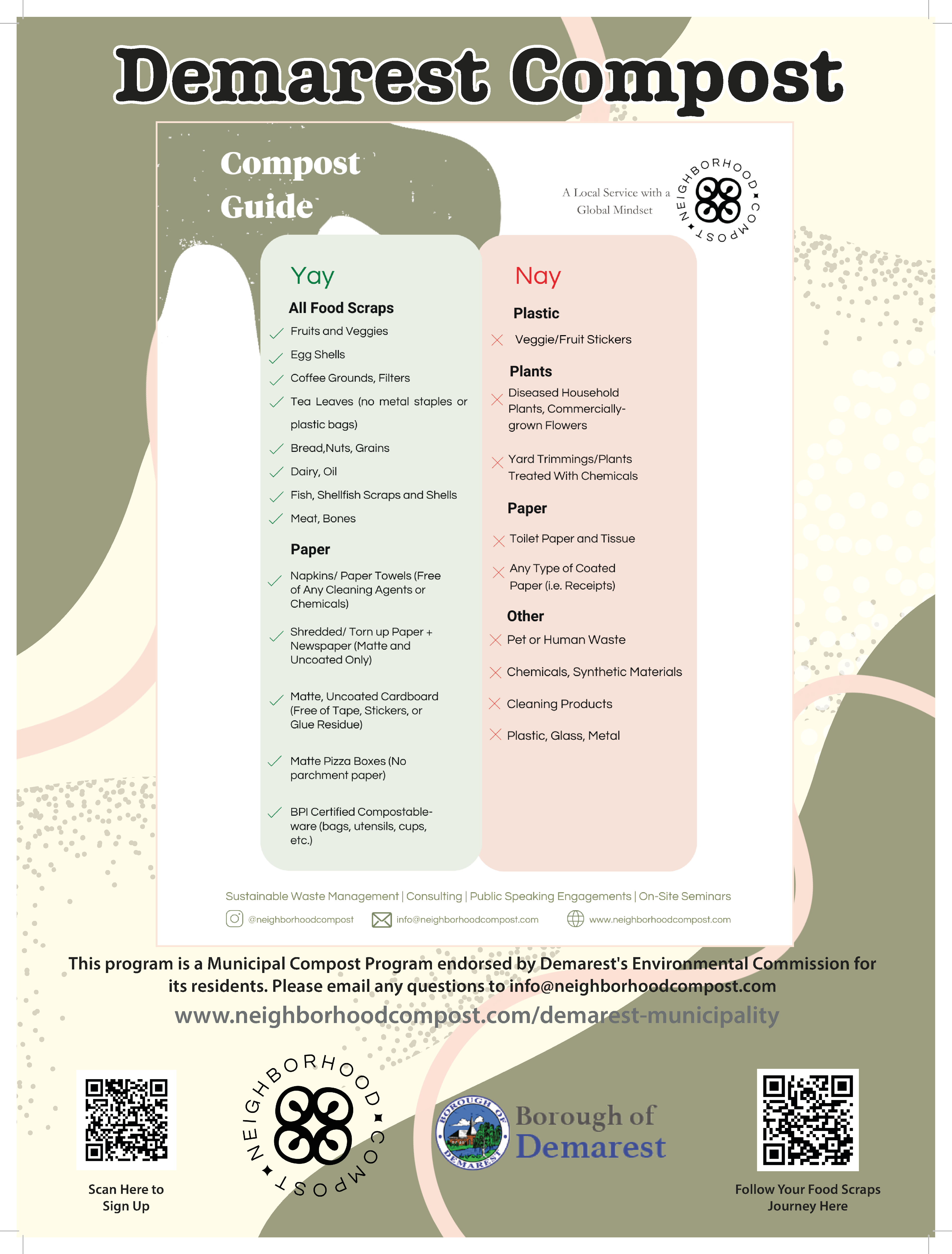 environmental compost flyer